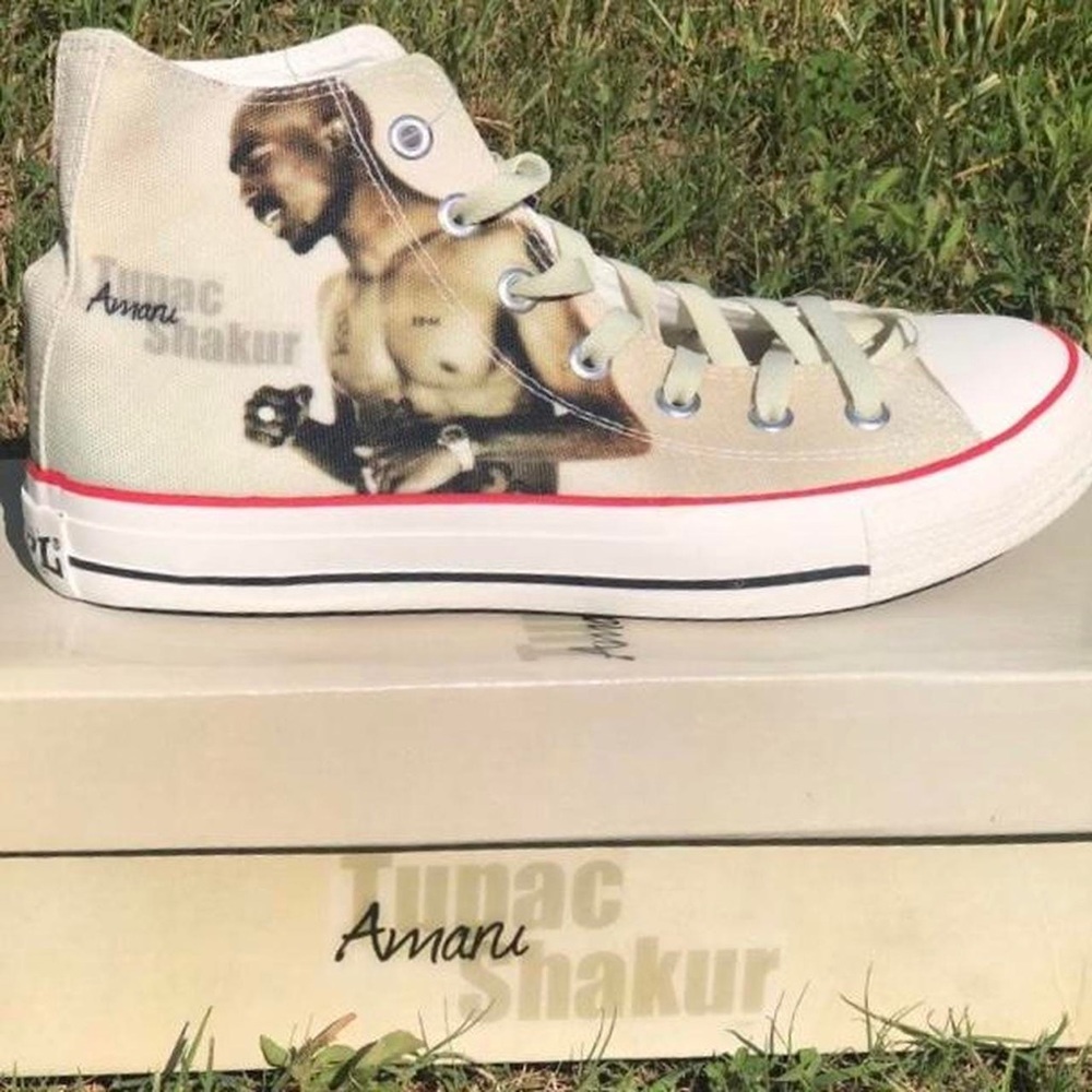Tupac memorabilia shoes